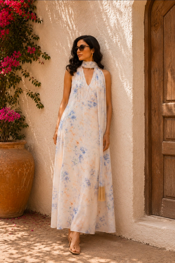 Saree Dress With Stole