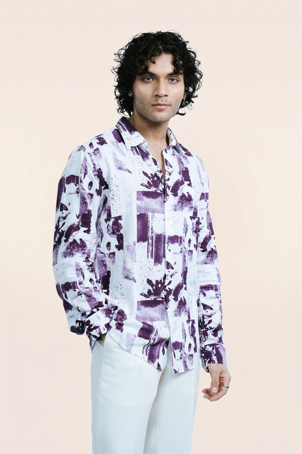 Printed Linen Shirt