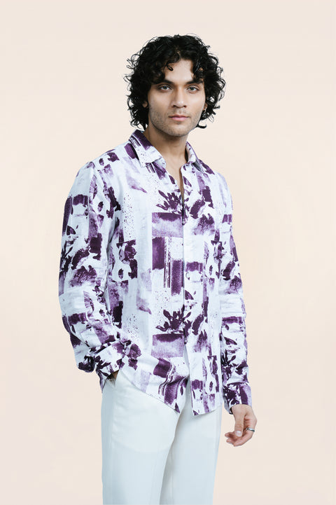 Printed Linen Shirt