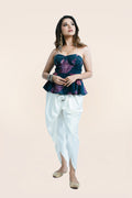 Peplum Corset With Classic Tulip Pants