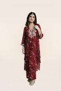 Classic Kameez Set With Layered Stole
