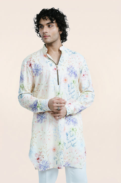 Zipped Short Kurta