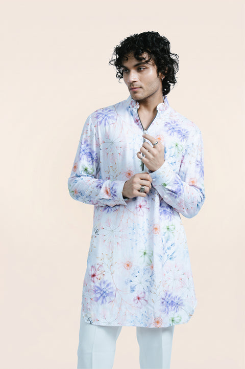 Zipped Short Kurta
