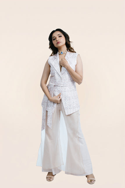 The Bell Set With Organza Flap Pants